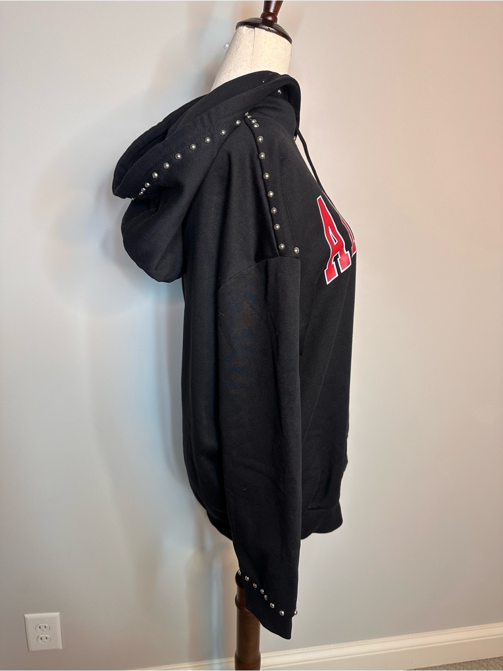 Like new Sz M Gameday Couture Alabama black studded hoodie - Picture 5 of 9